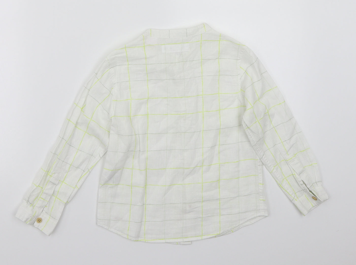 Zara Boys White   Pullover Button-Up Size 4-5 Years