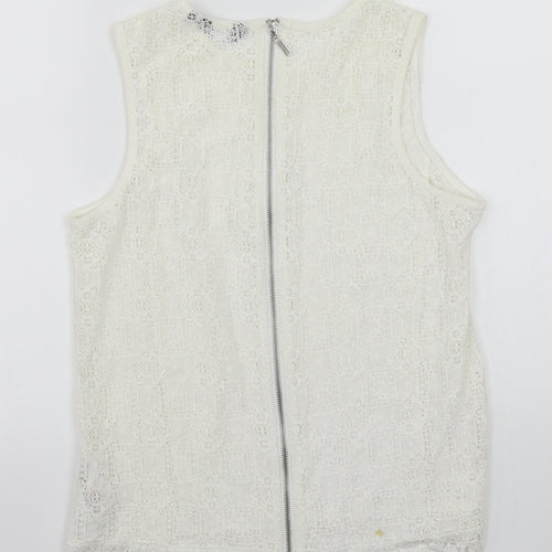 Newlook Womens Ivory   Basic T-Shirt Size 8