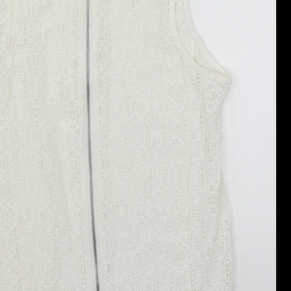 Newlook Womens Ivory   Basic T-Shirt Size 8