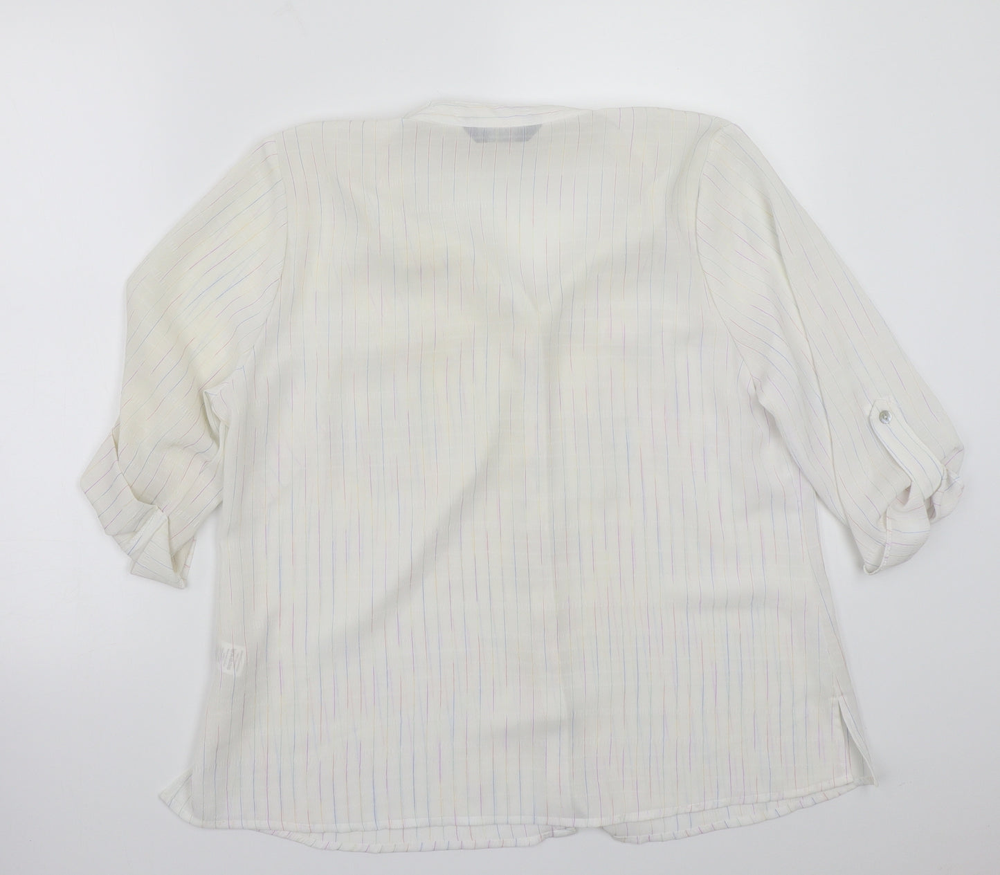 BM Womens White   Basic Button-Up Size 18