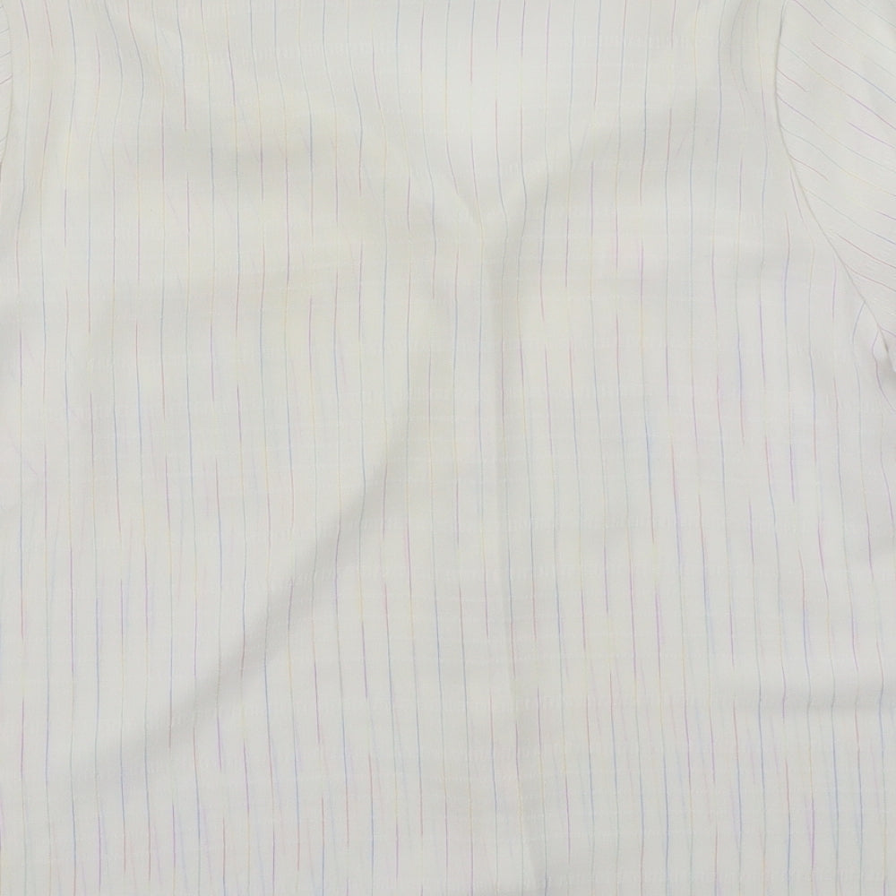 BM Womens White   Basic Button-Up Size 18