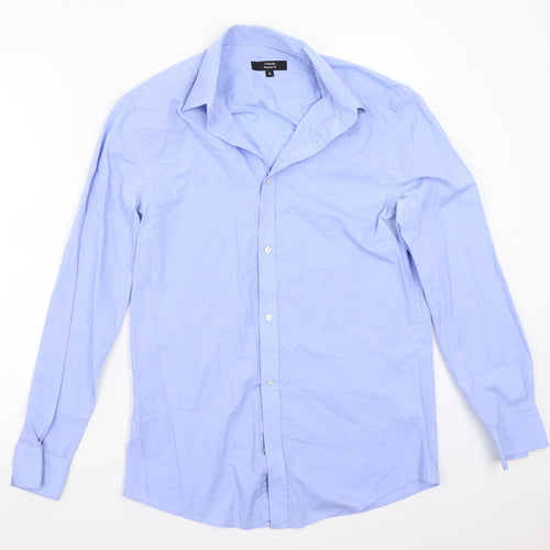 George Mens Blue    Button-Up Size 15