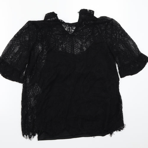 Villa Womens Black   Basic Blouse Size 12