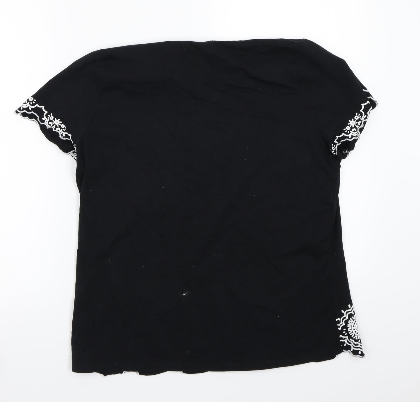 George Womens Black   Basic T-Shirt Size 14