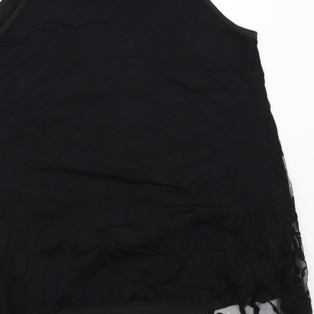 Sheilay Womens Black   Basic T-Shirt Size L