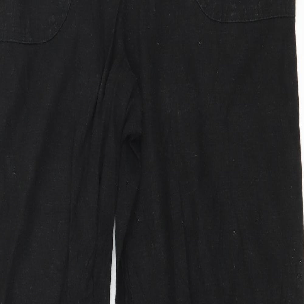 Mia Moda Womens Black   Trousers  Size 10 L27 in