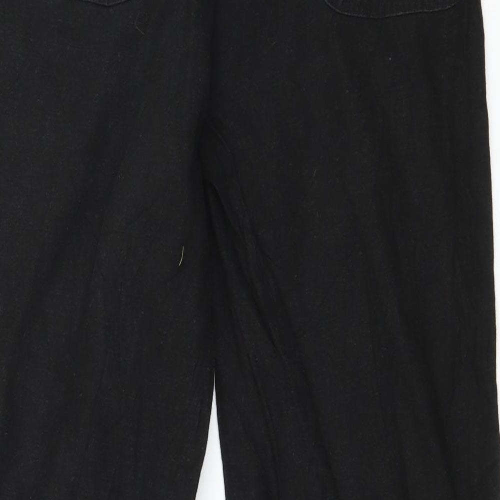 Mia Moda Womens Black   Trousers  Size 10 L27 in