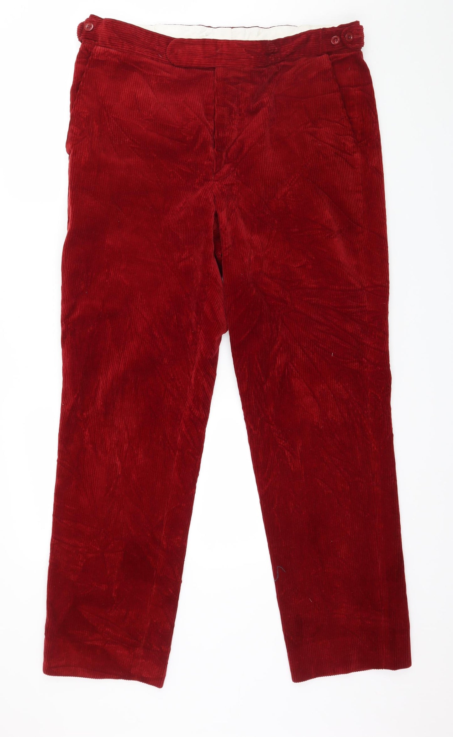 Preworn Mens Red  Corduroy Trousers  Size 38 in L32 in