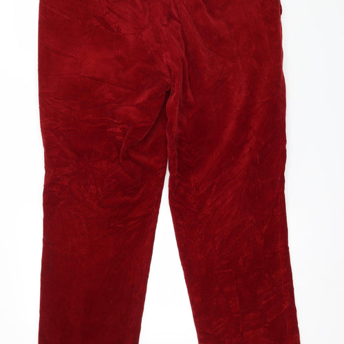 Preworn Mens Red  Corduroy Trousers  Size 38 in L32 in