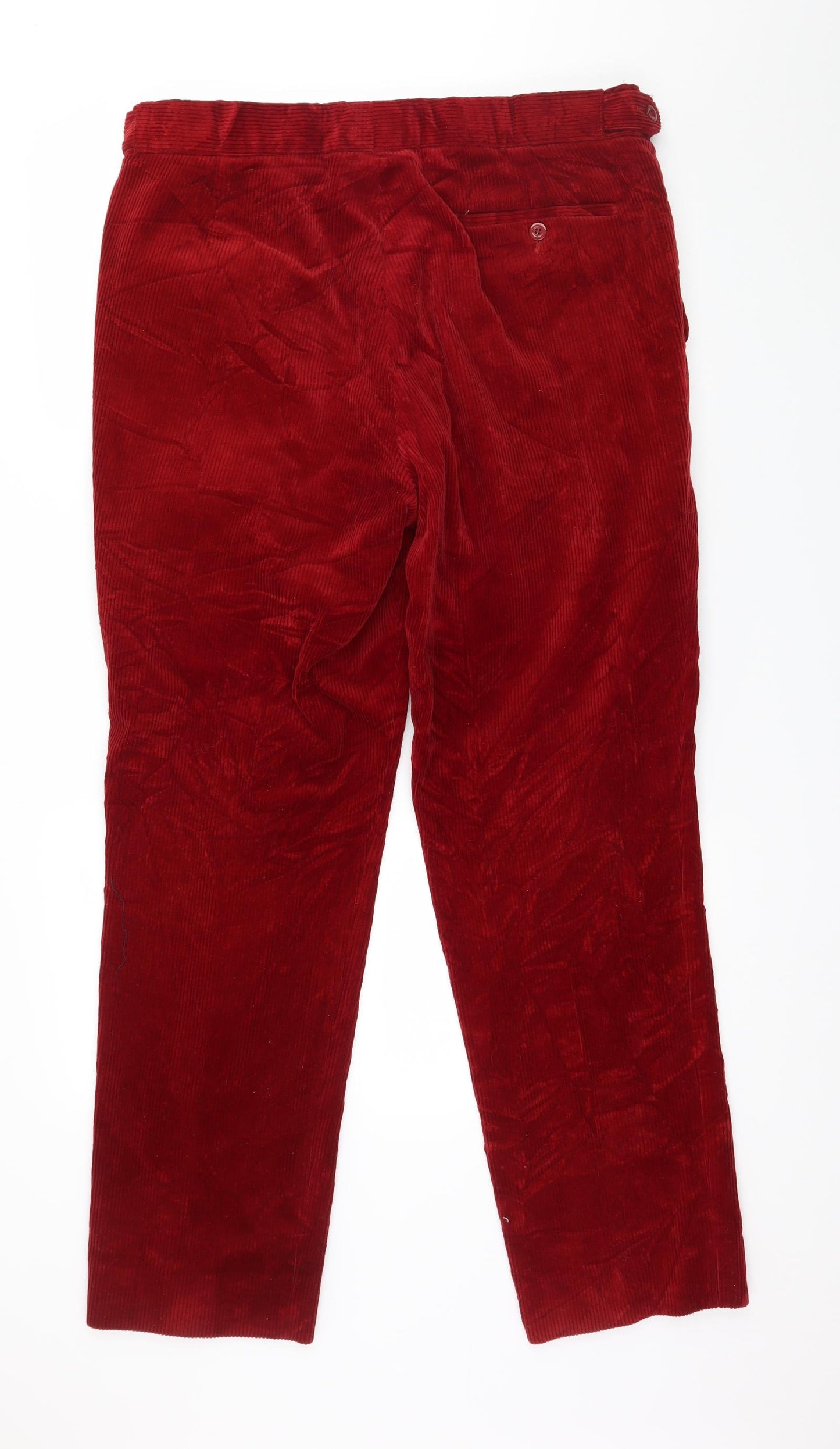 Preworn Mens Red  Corduroy Trousers  Size 38 in L32 in