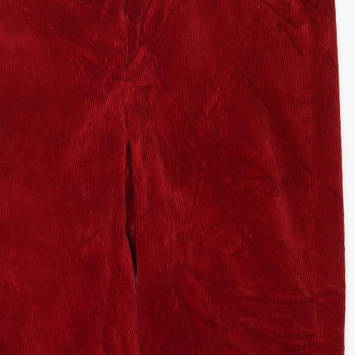 Preworn Mens Red  Corduroy Trousers  Size 38 in L32 in