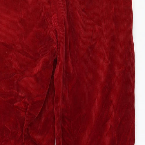 Preworn Mens Red  Corduroy Trousers  Size 38 in L32 in