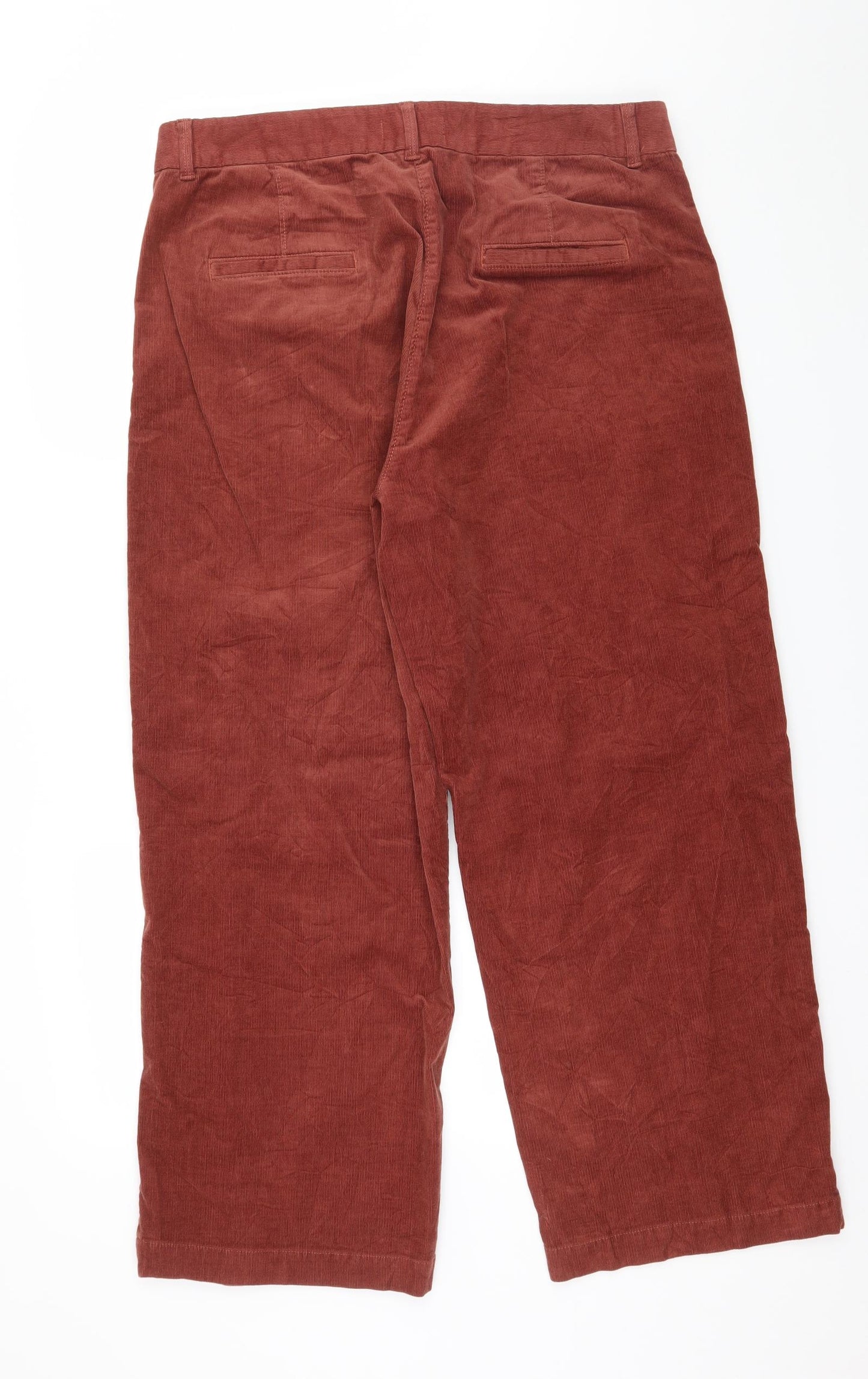 Per Una Womens Brown  Corduroy Rain Trousers Trousers Size 18 L27 in