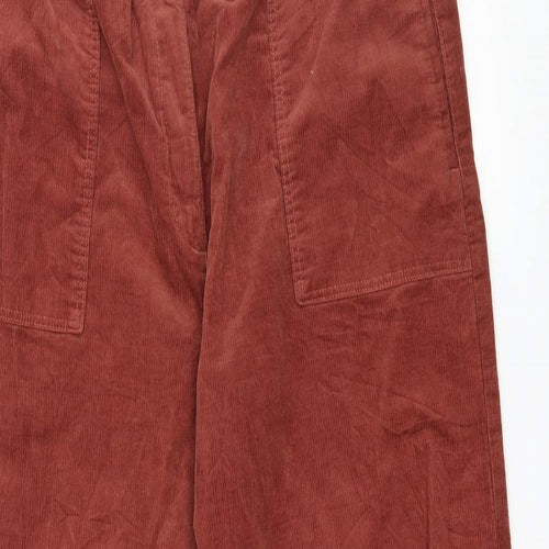 Per Una Womens Brown  Corduroy Rain Trousers Trousers Size 18 L27 in