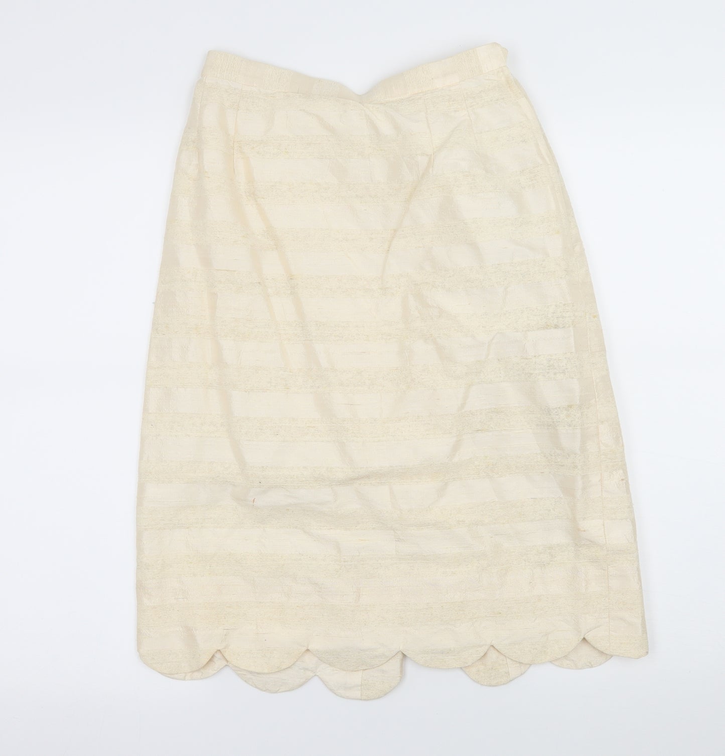 Rosemaria Womens Ivory Striped  Straight & Pencil Skirt Size 26 in