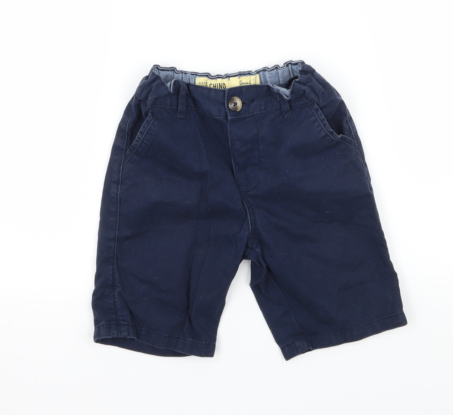 Primark Boys Blue   Chino Shorts Size 4-5 Years