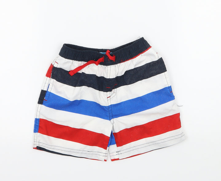 Rebel Boys Multicoloured Striped  Cropped Trousers Size 12-18 Months