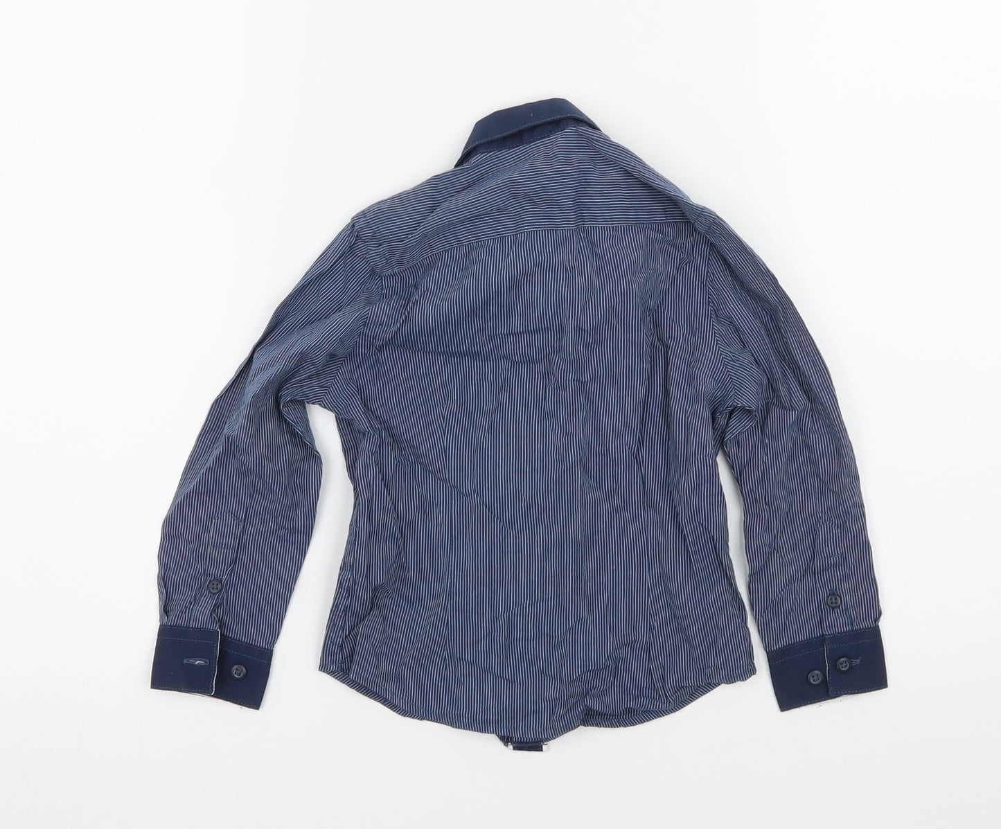 George Boys Blue Striped  Basic Button-Up Size 2-3 Years