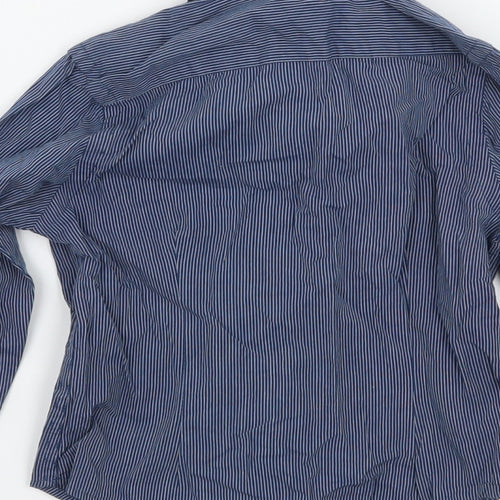 George Boys Blue Striped  Basic Button-Up Size 2-3 Years