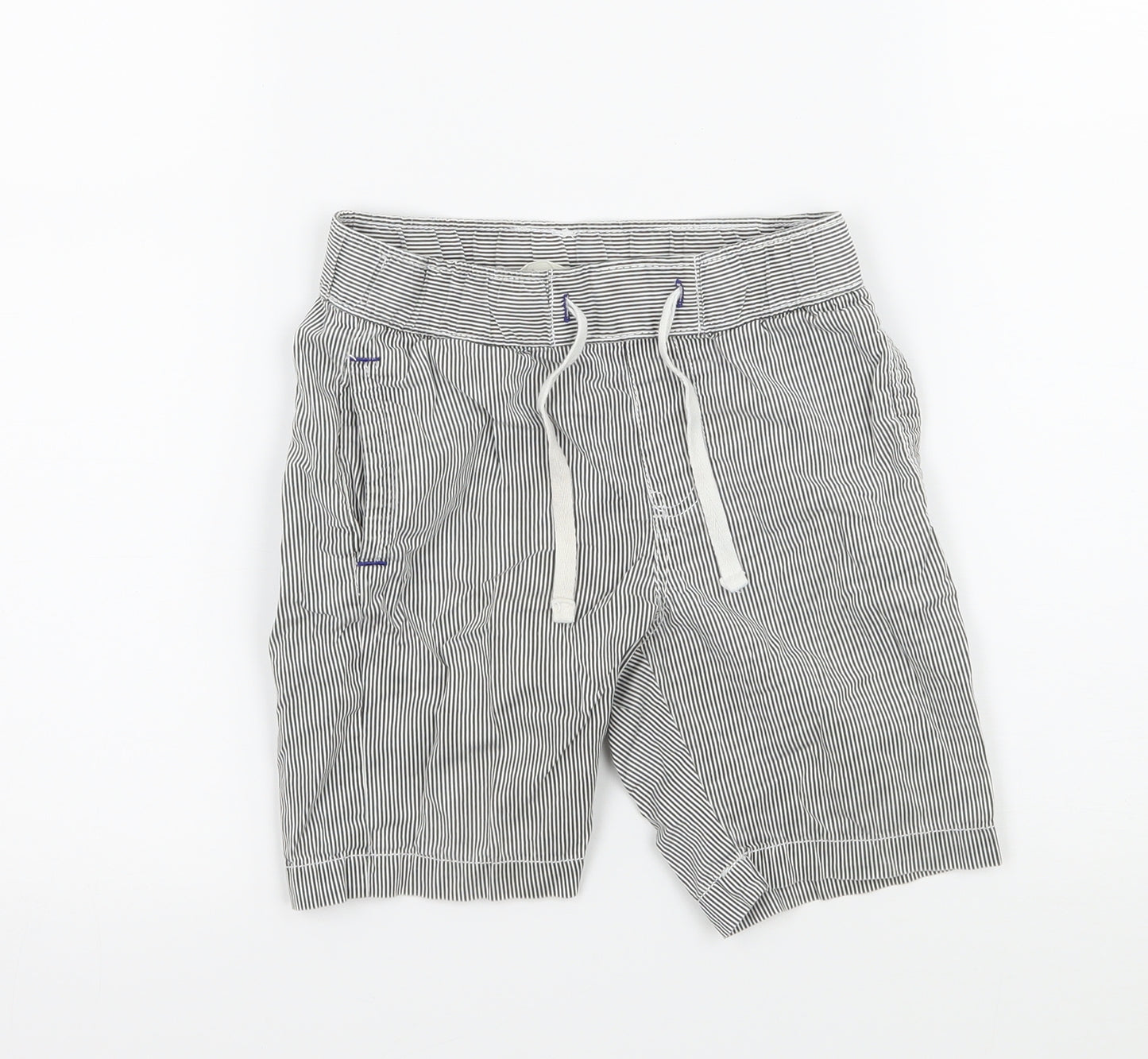 H&M Boys Grey Striped  Bermuda Shorts Size 4 Years