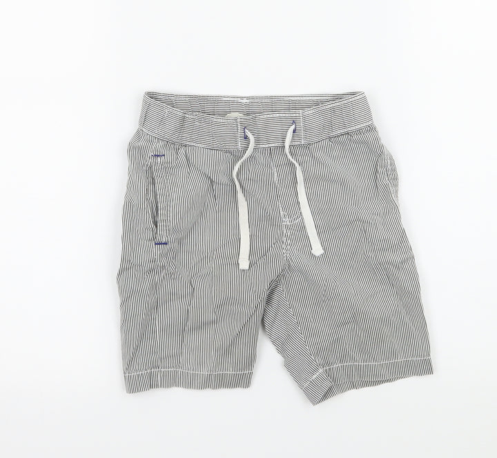 H&M Boys Grey Striped  Bermuda Shorts Size 4 Years