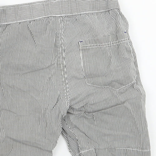 H&M Boys Grey Striped  Bermuda Shorts Size 4 Years