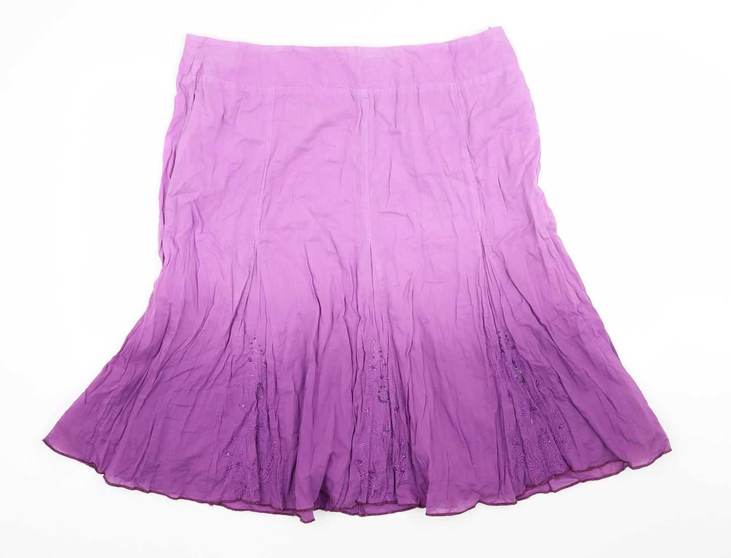 Klass Womens Purple   Flare Skirt Size 18