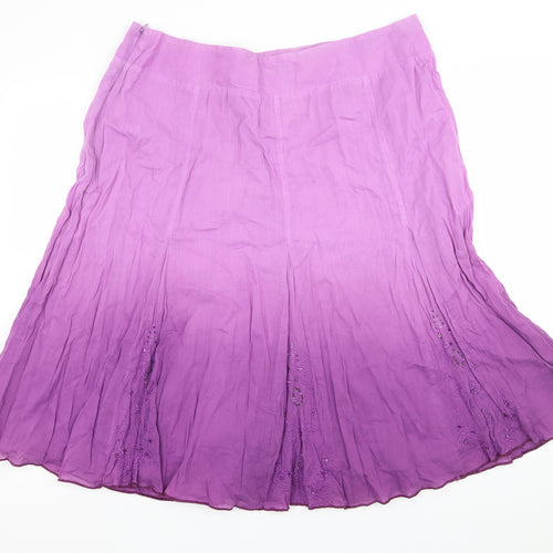 Klass Womens Purple   Flare Skirt Size 18