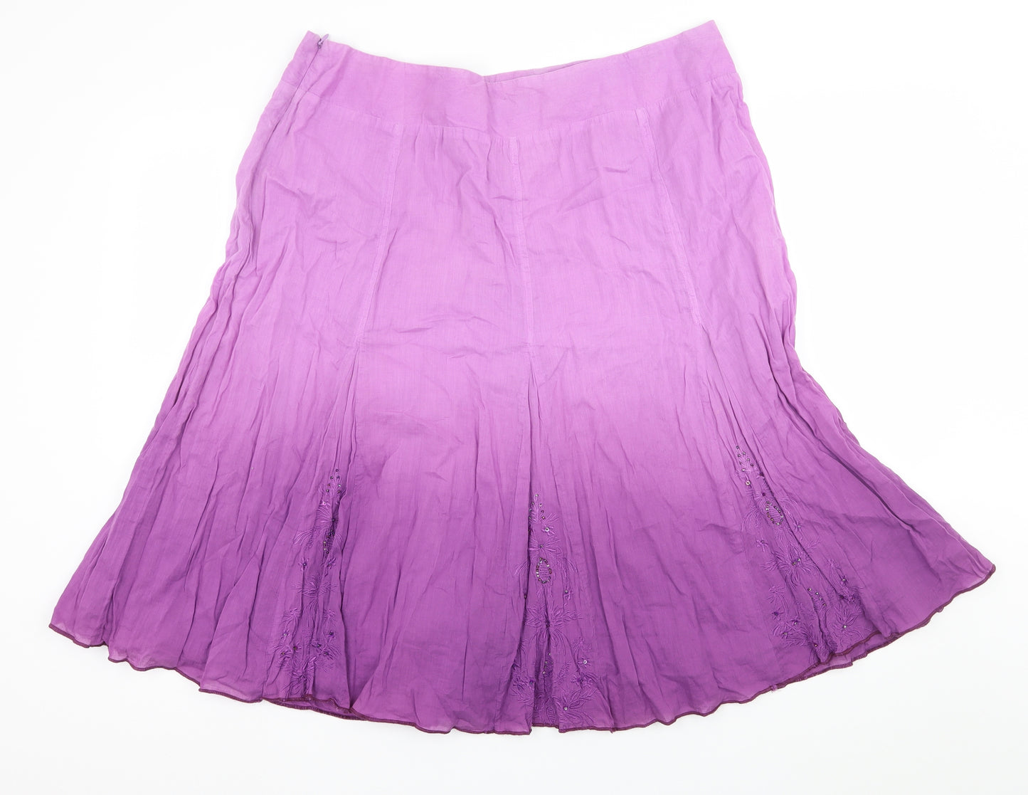 Klass Womens Purple   Flare Skirt Size 18