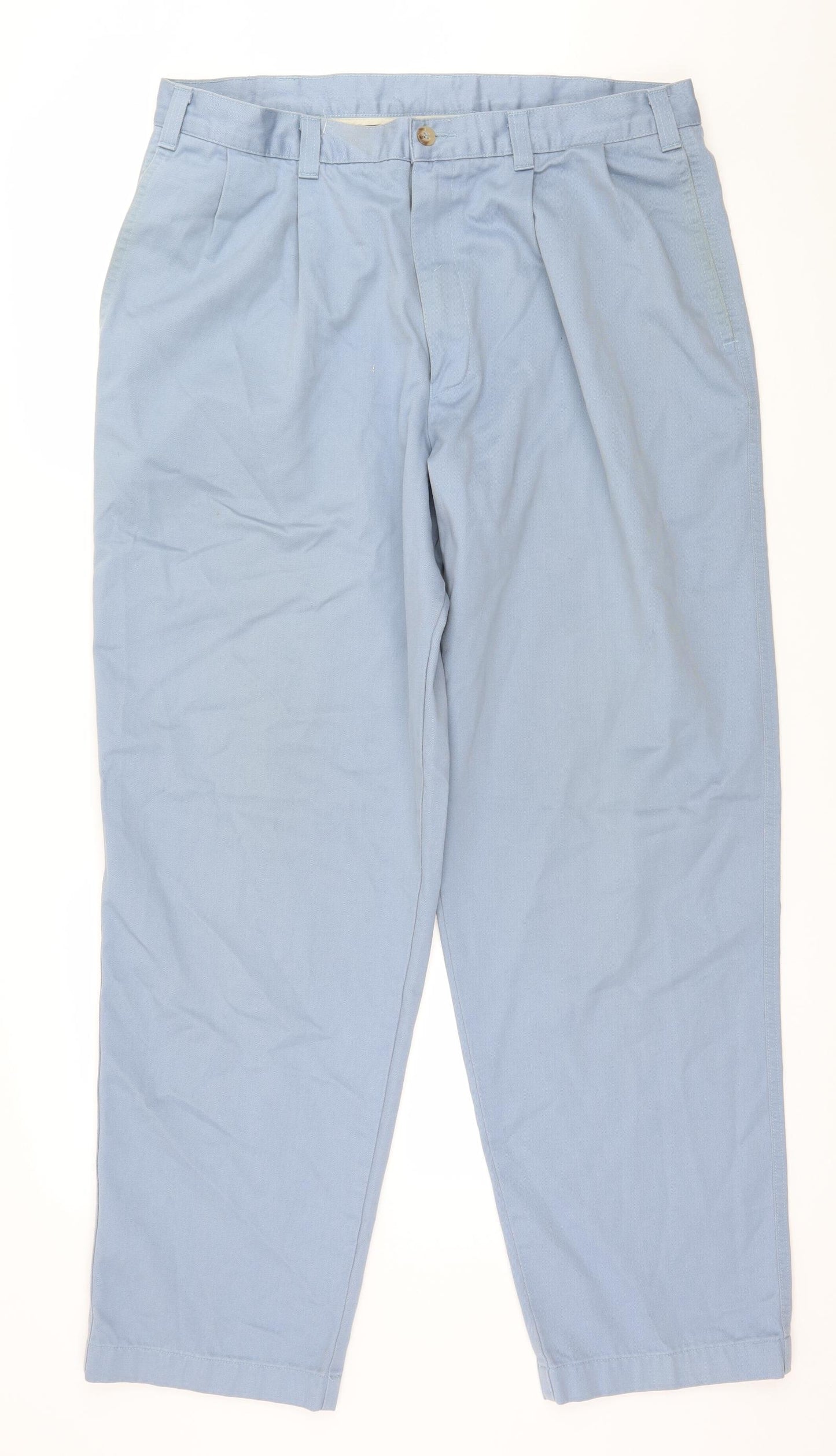 St Michael Mens Blue   Trousers  Size 36 in L31 in