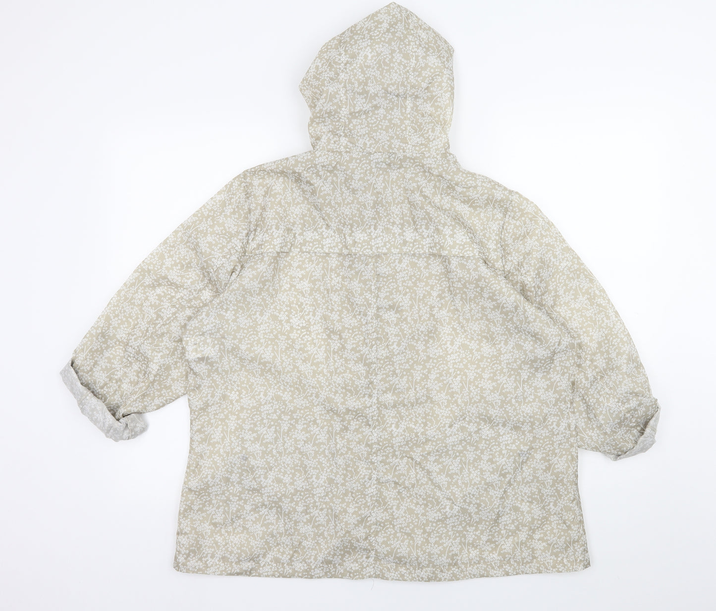 Marks and Spencer Womens Beige Floral  Jacket  Size L