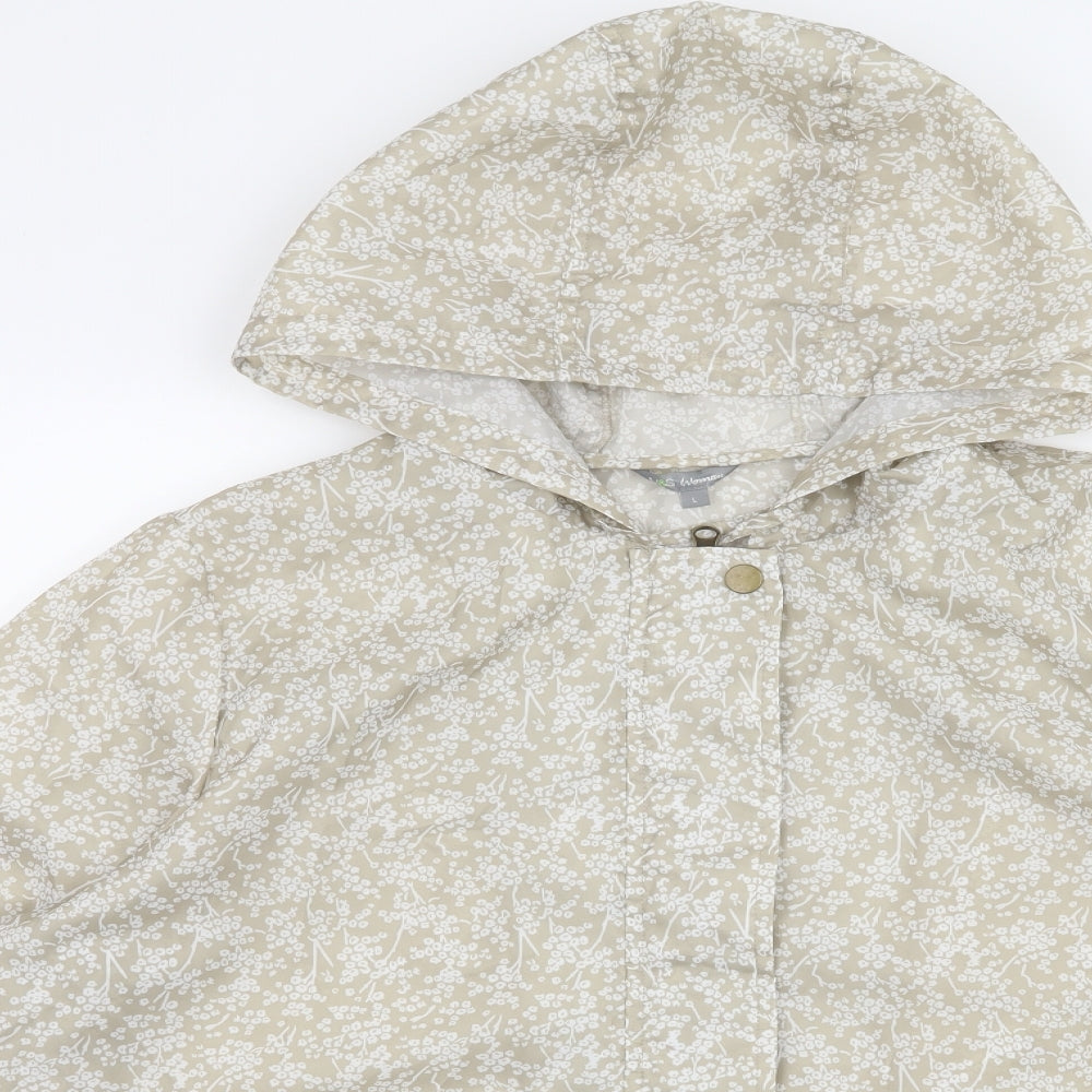 Marks and Spencer Womens Beige Floral  Jacket  Size L