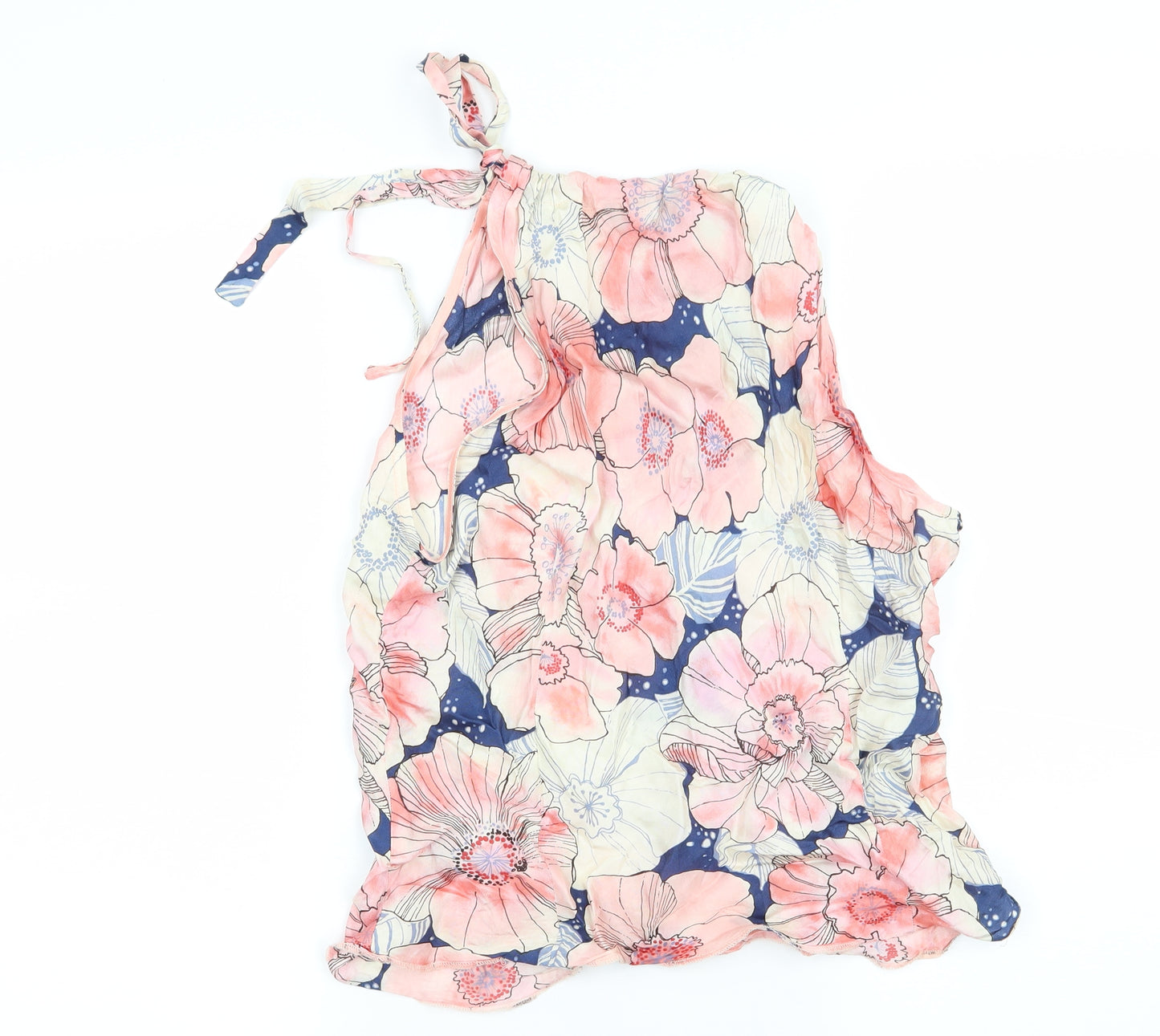 Dorothy Perkins Womens Pink Floral Satin Basic Blouse Size 16