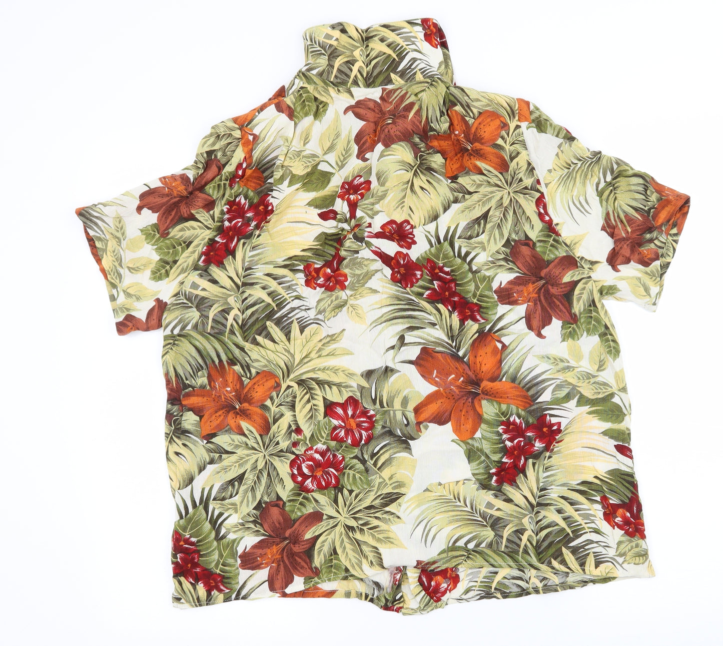 St Michael Womens Multicoloured Floral  Basic Blouse Size 16