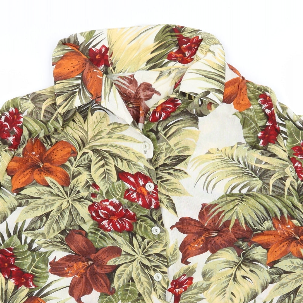 St Michael Womens Multicoloured Floral  Basic Blouse Size 16