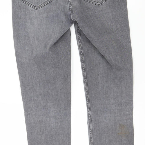 New Look Womens Grey  Denim Skinny Jeans Size 8 L26 in