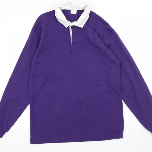 Willsport Mens Purple  Knit Pullover Sweatshirt Size XL