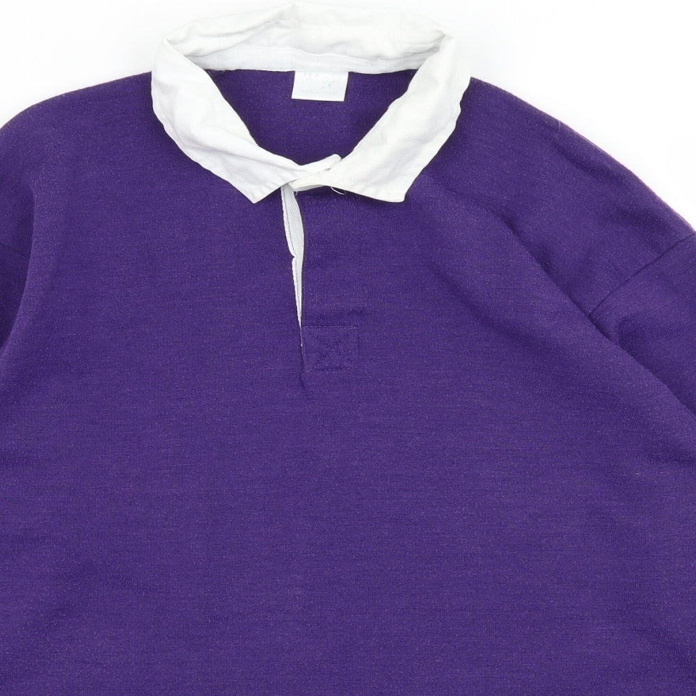 Willsport Mens Purple  Knit Pullover Sweatshirt Size XL