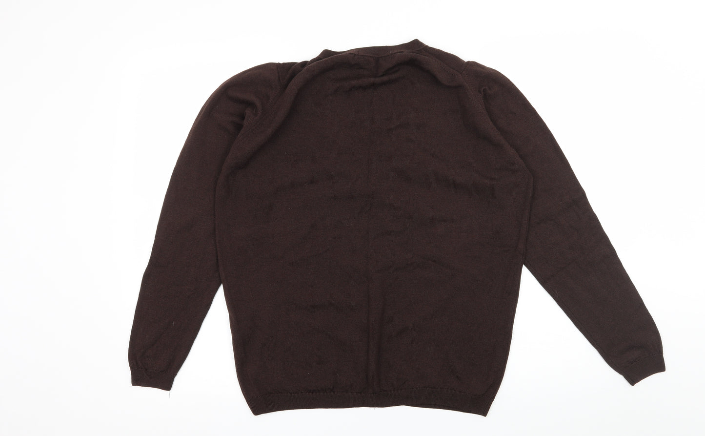 EWM Womens Brown  Knit Cardigan Jumper Size 14