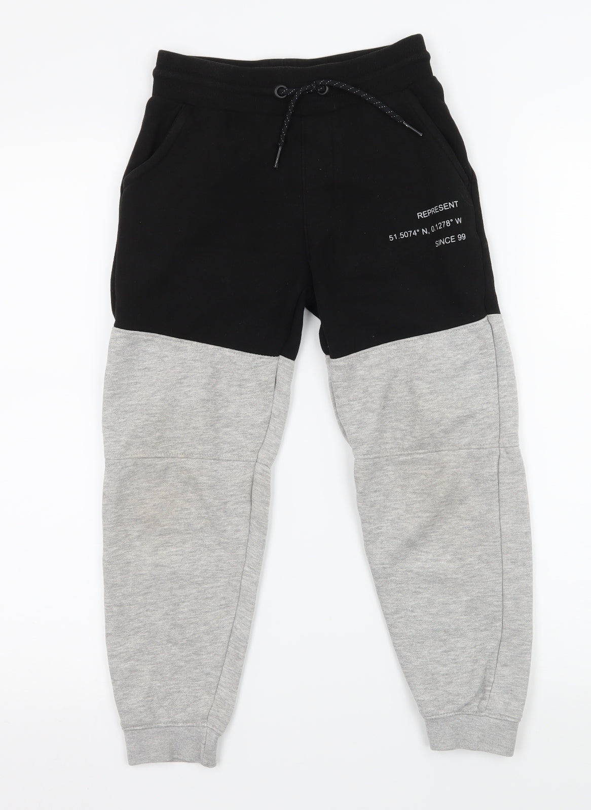 Primark Boys Grey  Jersey Jogger Trousers Size 8-9 Years
