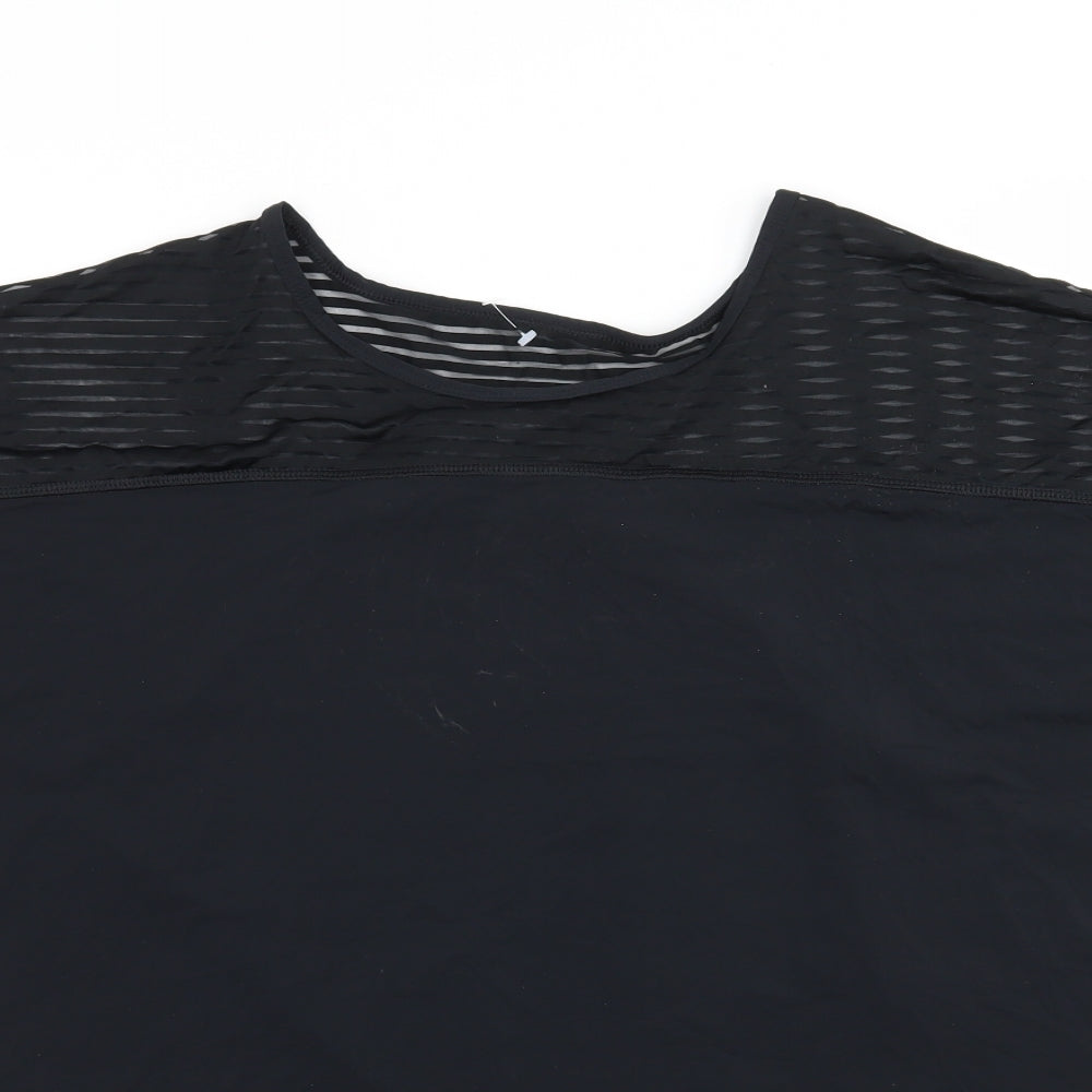 Marks and Spencer Womens Black   Basic T-Shirt Size 16