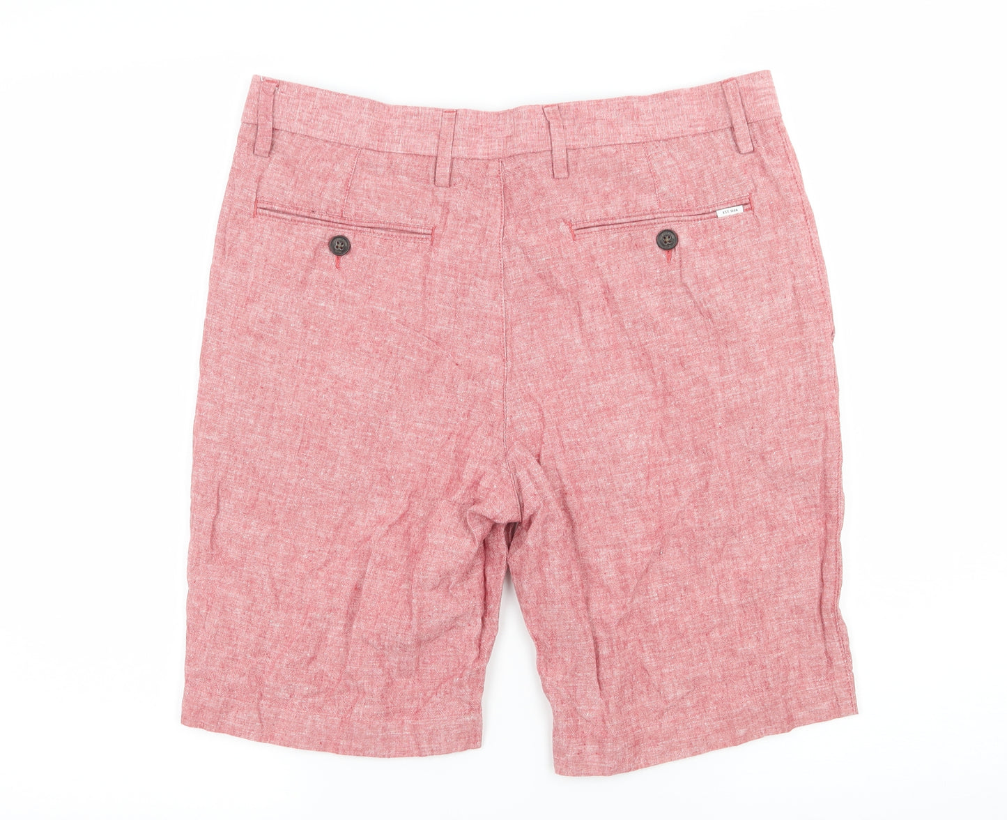 Marks and Spencer Mens Pink   Chino Shorts Size 30 in