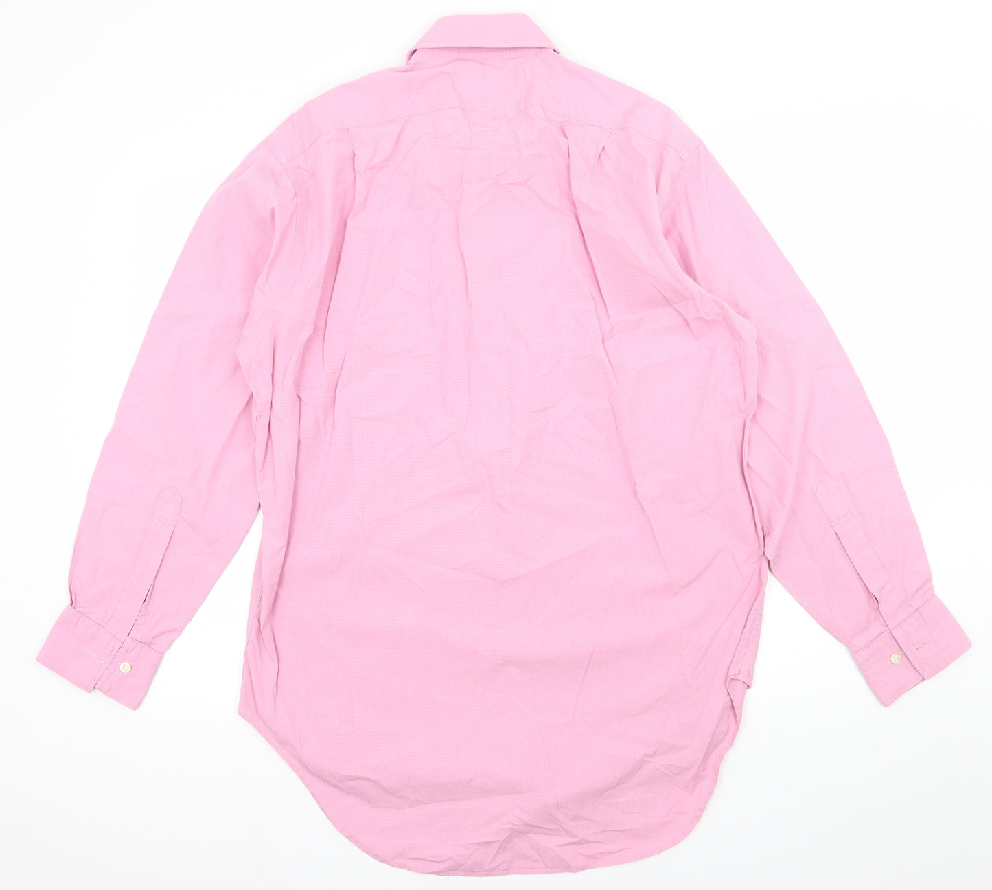 T.M.Lewin Mens Pink    Dress Shirt Size 16