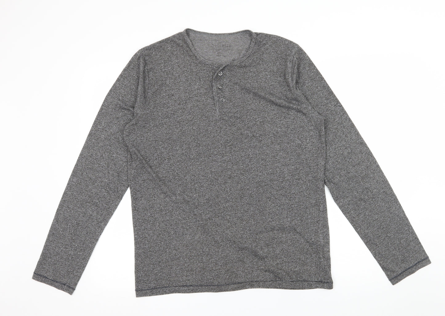 NEXT Mens Grey Solid Jersey  Pyjama Top Size M