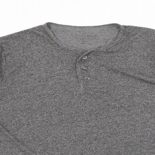 NEXT Mens Grey Solid Jersey  Pyjama Top Size M