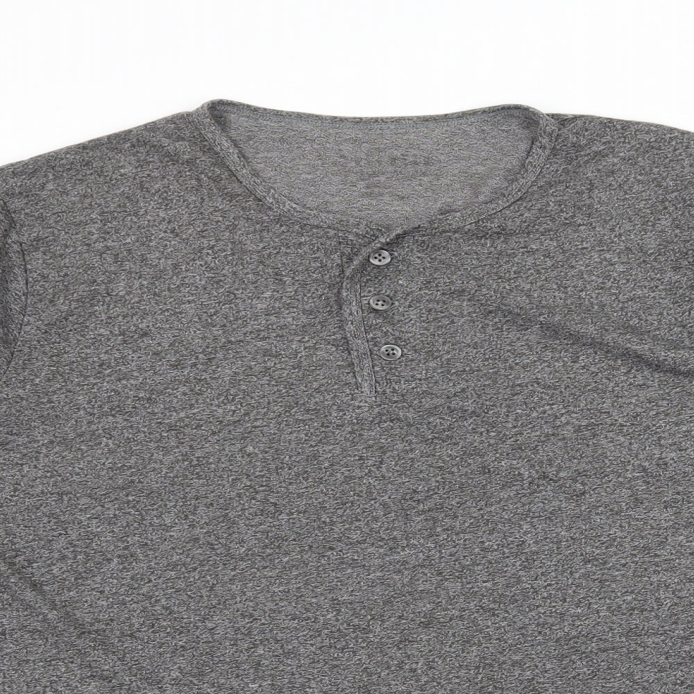 NEXT Mens Grey Solid Jersey  Pyjama Top Size M