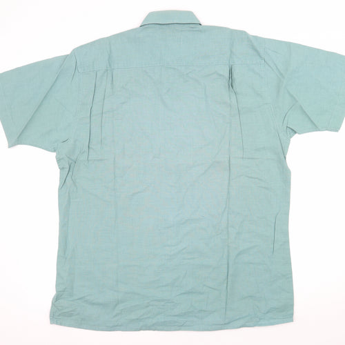 Classic Casuals Mens Green    Button-Up Size M