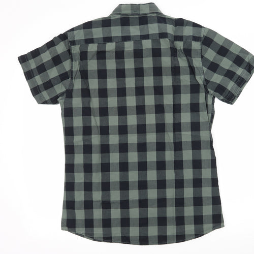 TU Mens Clear    Button-Up Size M