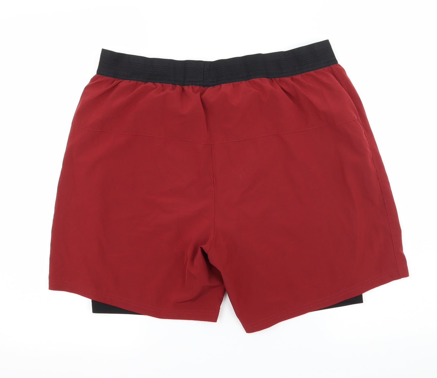 Workout Mens Red   Sweat Shorts Size L