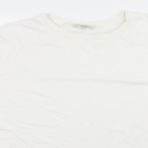 PARA Womens White  Jersey Basic T-Shirt Size XL